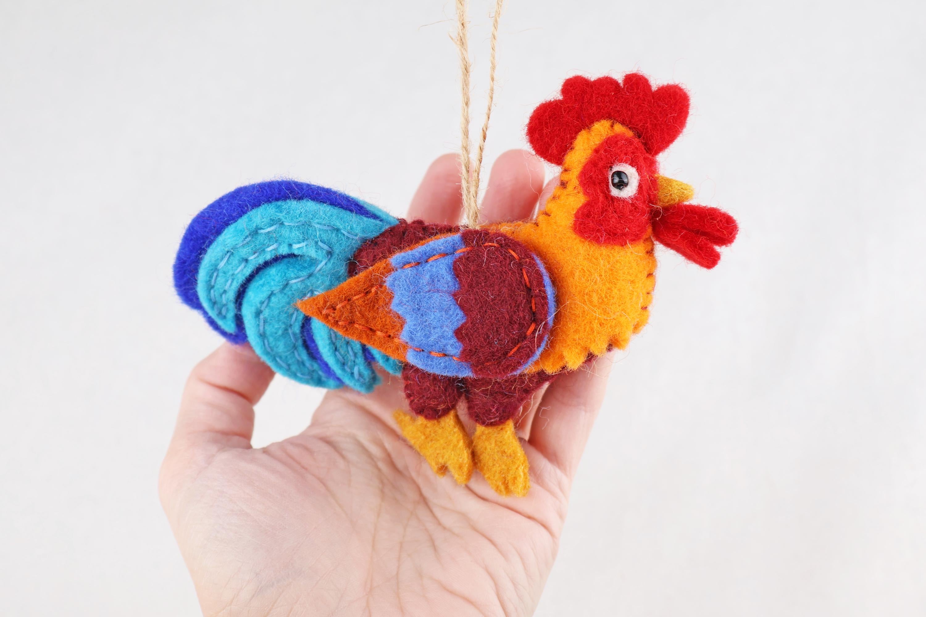 Anhänger Hahn I Osterdeko I Weihnachtsdeko I Winter I Weihnachtsbaum I Huhn Deko I