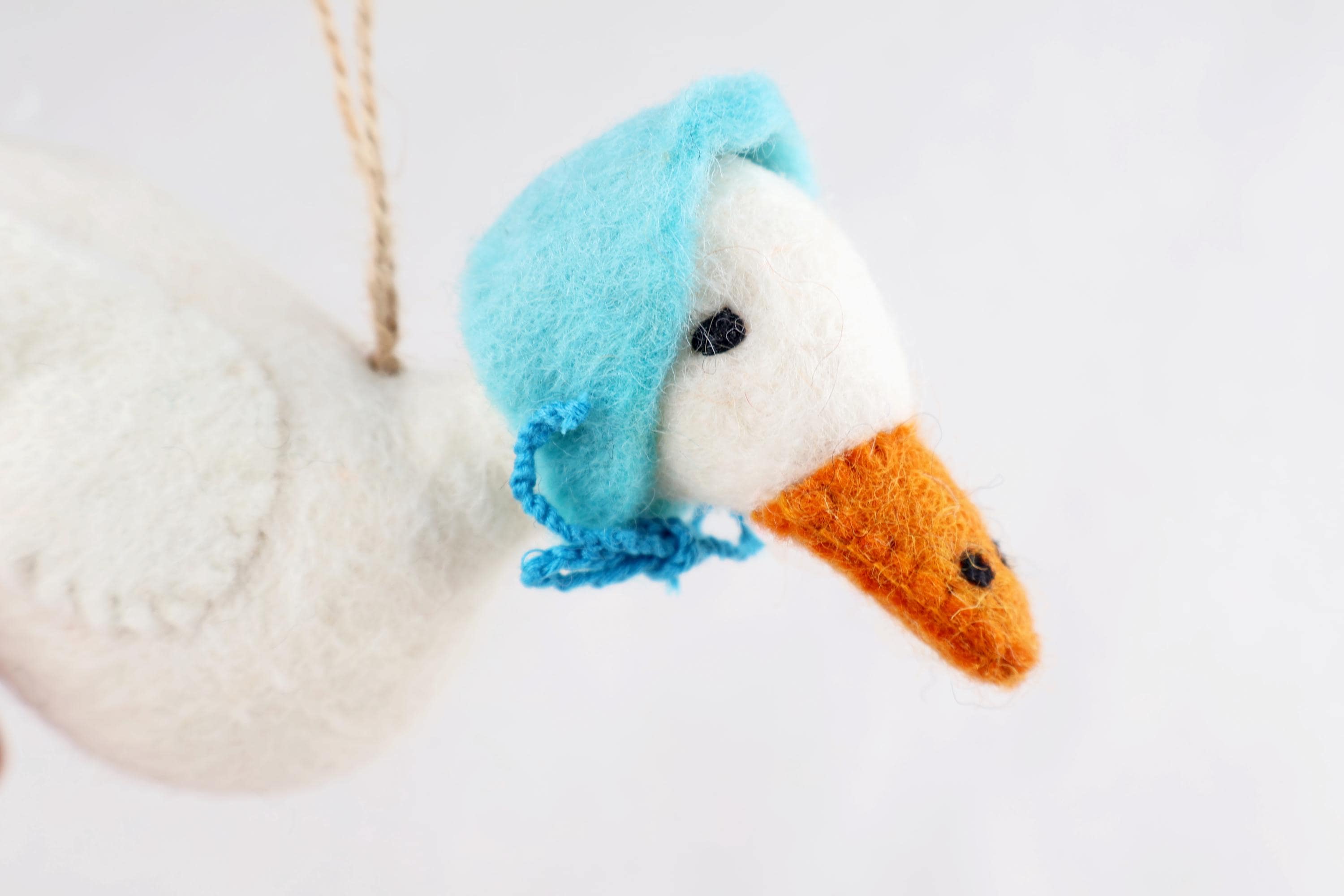 Anhänger Gans I Weihnachtsdeko I Osterschmuck I Osterdeko I Osterstrauß I Filzdeko Ostern I Frühling I Entendeko I Kopftuch
