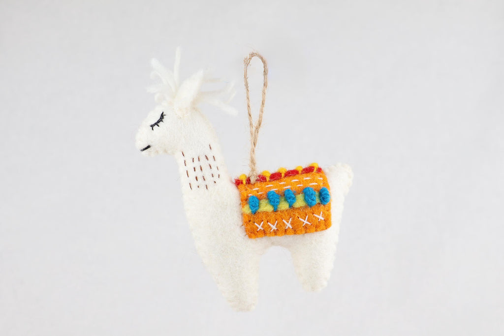 Anhänger Lama I Weihnachten Filz I Osteranhänger I Christbaumschmuck I Weihnachtsdeko I Winter Weihnachtsbaum I Weihnachtslama I Alpaka