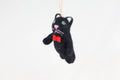 Weihnachtsanhänger Katze mit Fliege I Christbaumschmuck Weihnachtsdeko I Winter Weihnachtsbaum I Weihnachtskatze