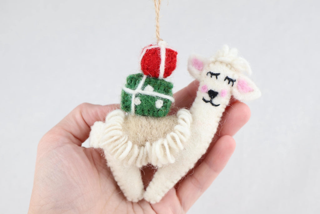 Anhänger Lama I Weihnachtslama I Weihnachtsanhänger I Christbaumschmuck I Weihnachtsdeko I Winter Weihnachtsbaum I Weihnachtslama I Alpaka