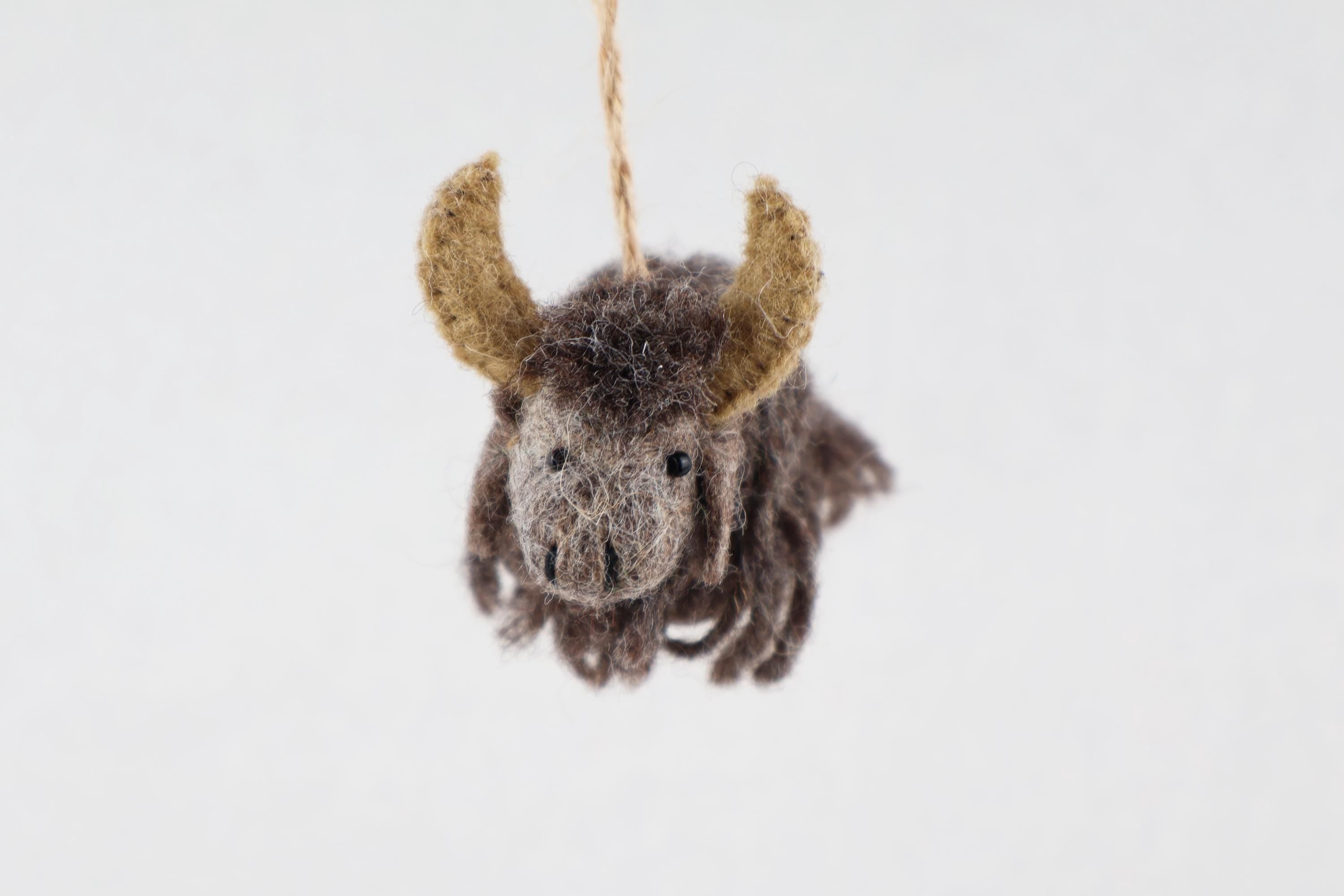 Filzanhänger Yak I Osterdeko I Christbaumschmuck I Weihnachtsdeko I Winter Weihnachtsbaum I Weihnachtsyak