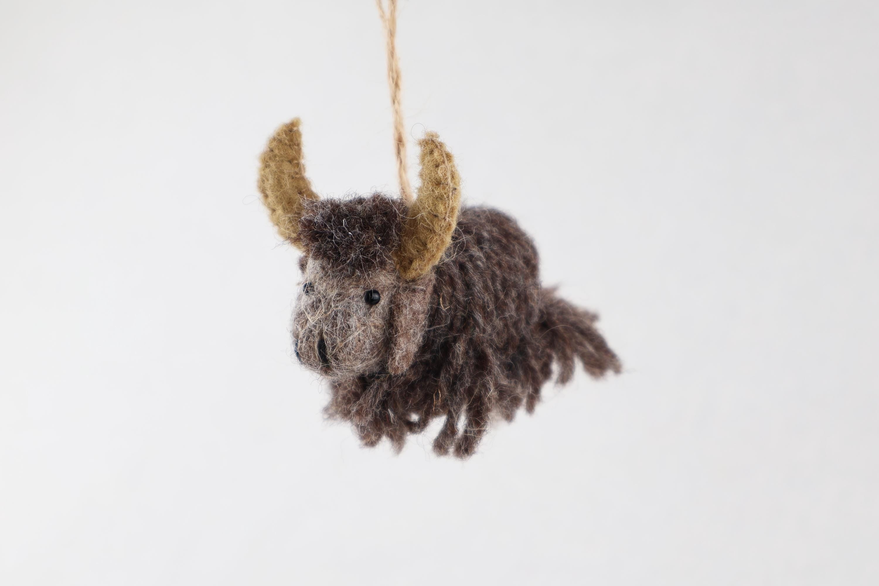 Filzanhänger Yak I Osterdeko I Christbaumschmuck I Weihnachtsdeko I Winter Weihnachtsbaum I Weihnachtsyak