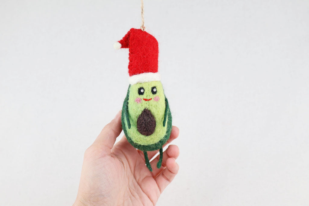 Weihnachtsanhänger Avocado I Christbaumschmuck I Weihnachtsdeko I Winter Weihnachtsbaum I Gemüse I lustige Weihnachtsdeko
