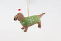 Weihnachtsanhänger Dackel aus Filz I Filz Christbaumschmuck I Weihnachtsdeko I Weihnachtsdackel mit Mütze I Hundeanhänger