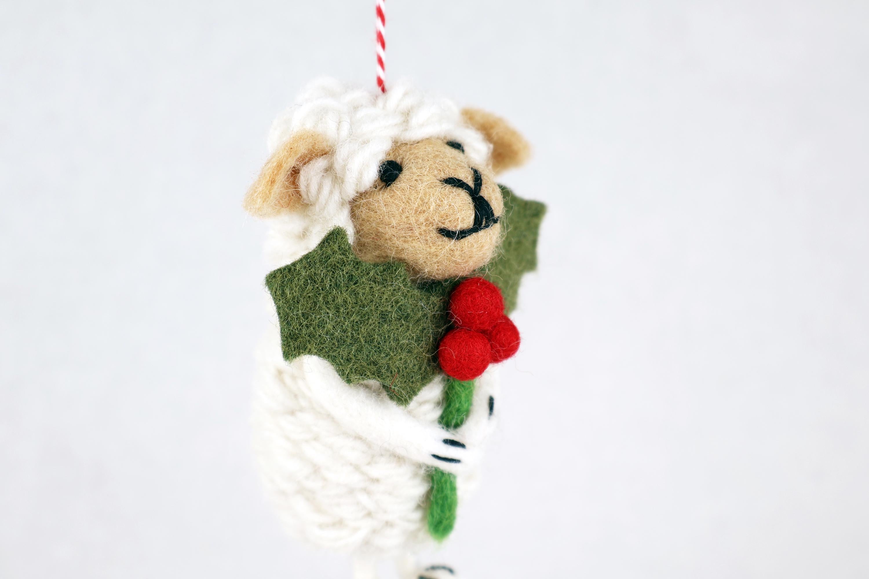 Weihnachtsanhänger Schaf I Christbaumschmuck I Weihnachtsdeko I Winter Weihnachtsbaum I Weihnachtsschaf