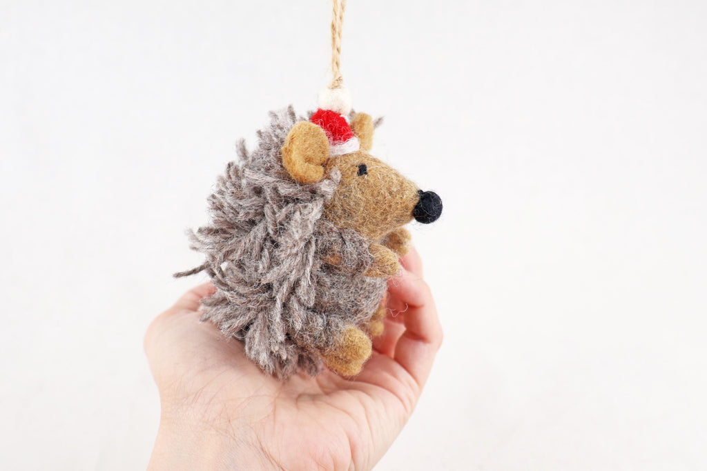 Weihnachtsanhänger Igel I Christbaumschmuck I Weihnachtsdeko I Winter I Weihnachtsbaum I Weihnachtigel I Filz Deko Weihnachten