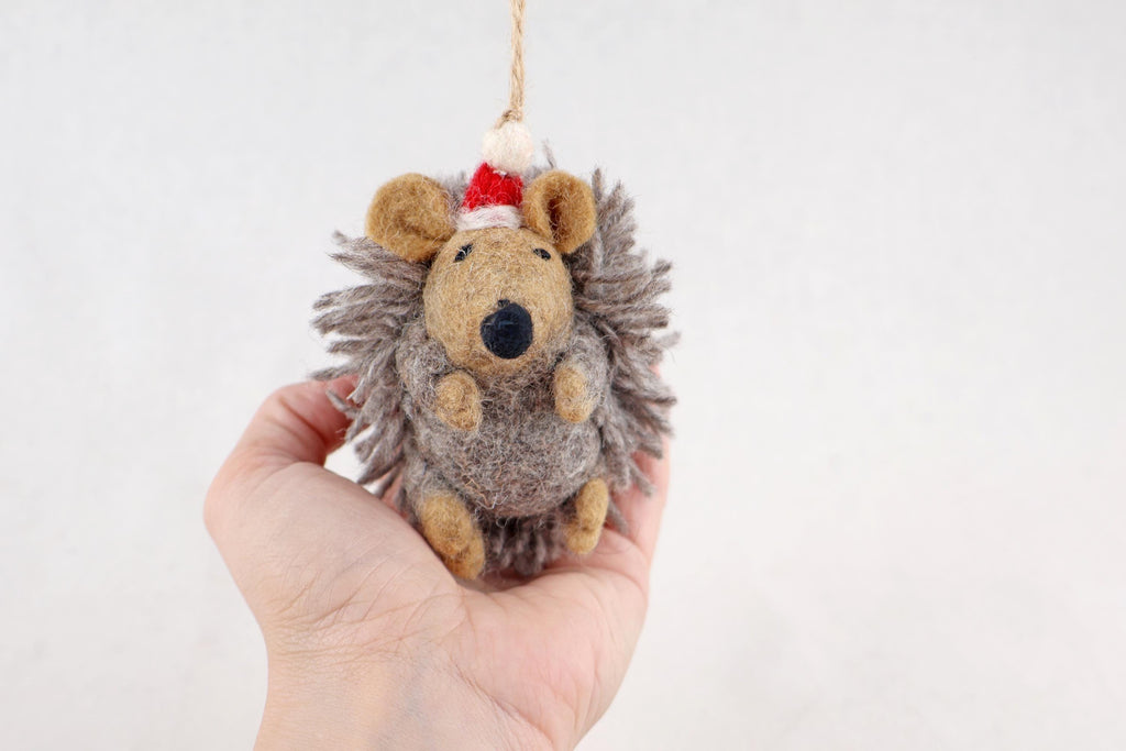 Weihnachtsanhänger Igel I Christbaumschmuck I Weihnachtsdeko I Winter I Weihnachtsbaum I Weihnachtigel I Filz Deko Weihnachten