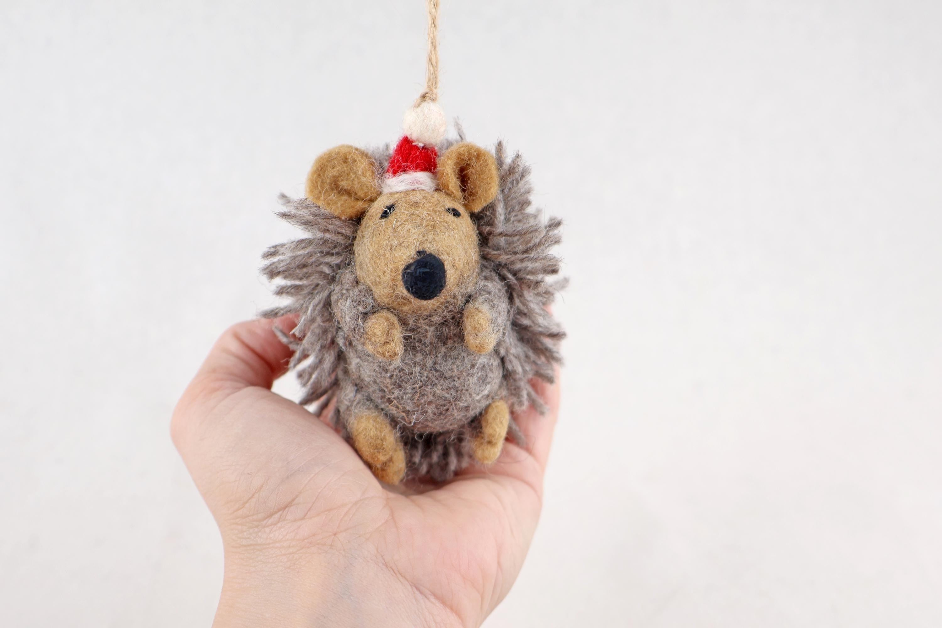 Weihnachtsanhänger Igel I Christbaumschmuck I Weihnachtsdeko I Winter I Weihnachtsbaum I Weihnachtigel I Filz Deko Weihnachten