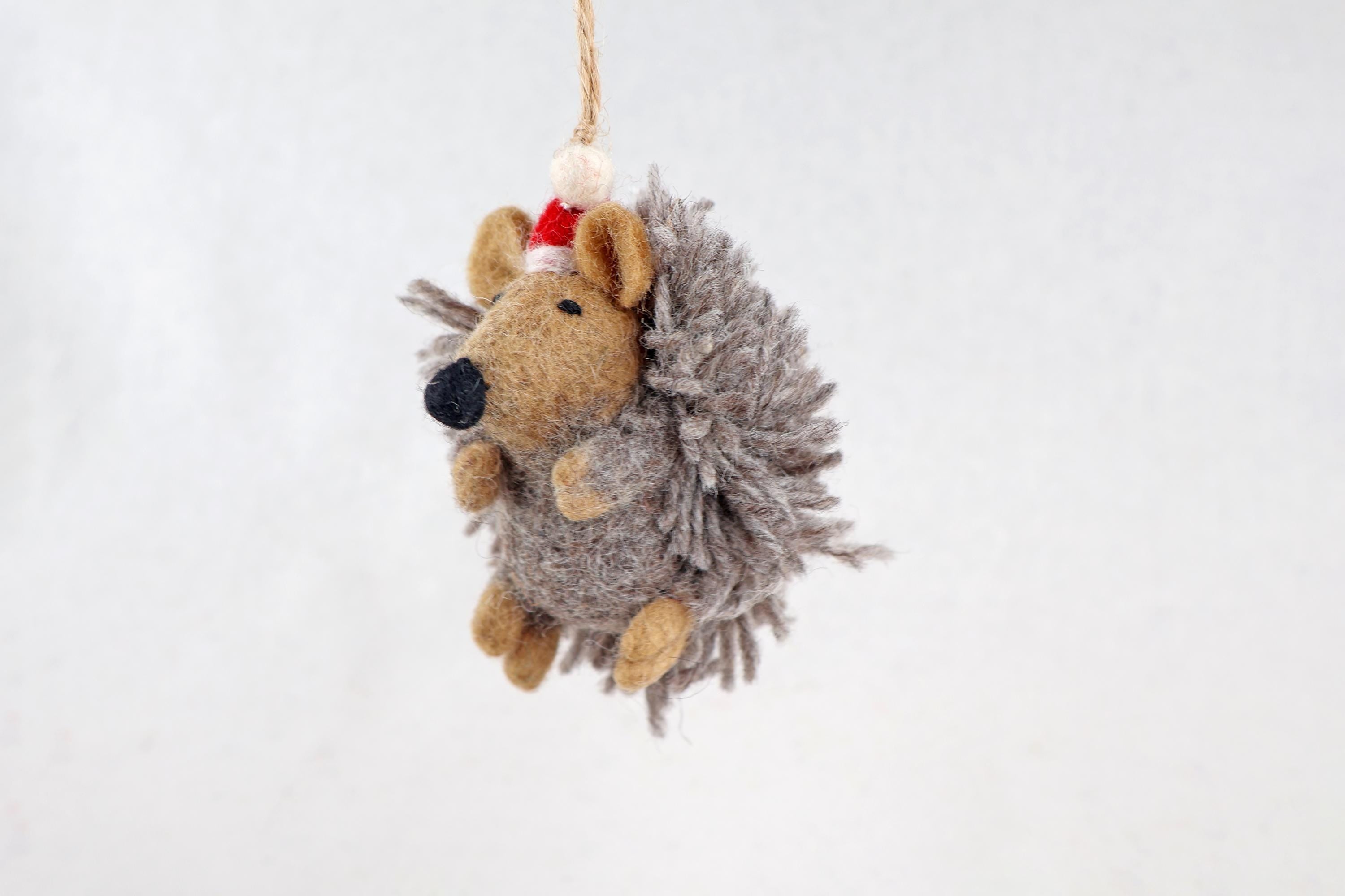 Weihnachtsanhänger Igel I Christbaumschmuck I Weihnachtsdeko I Winter I Weihnachtsbaum I Weihnachtigel I Filz Deko Weihnachten