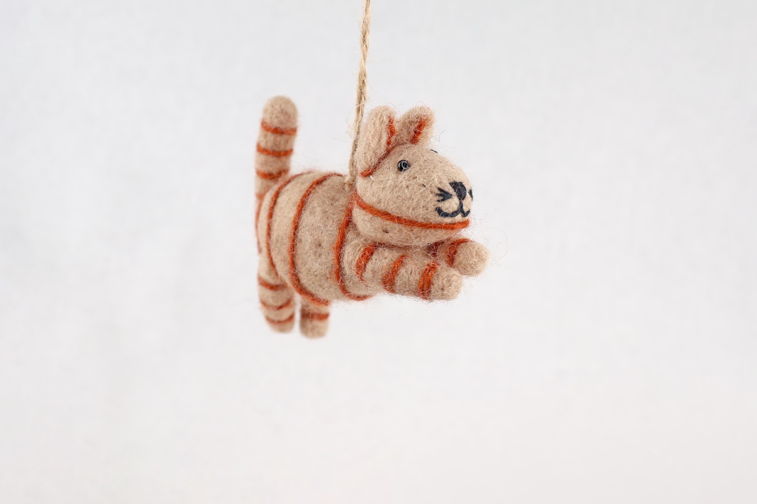 Weihnachtsanhänger Katze I Christbaumschmuck Weihnachtsdeko I Winter Weihnachtsbaum I Weihnachtskatze