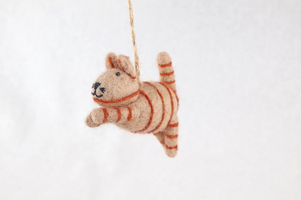Weihnachtsanhänger Katze I Christbaumschmuck Weihnachtsdeko I Winter Weihnachtsbaum I Weihnachtskatze