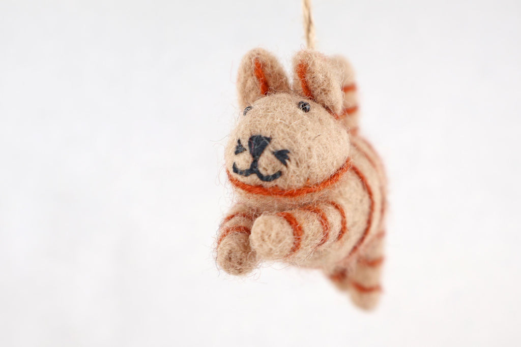 Weihnachtsanhänger Katze I Christbaumschmuck Weihnachtsdeko I Winter Weihnachtsbaum I Weihnachtskatze