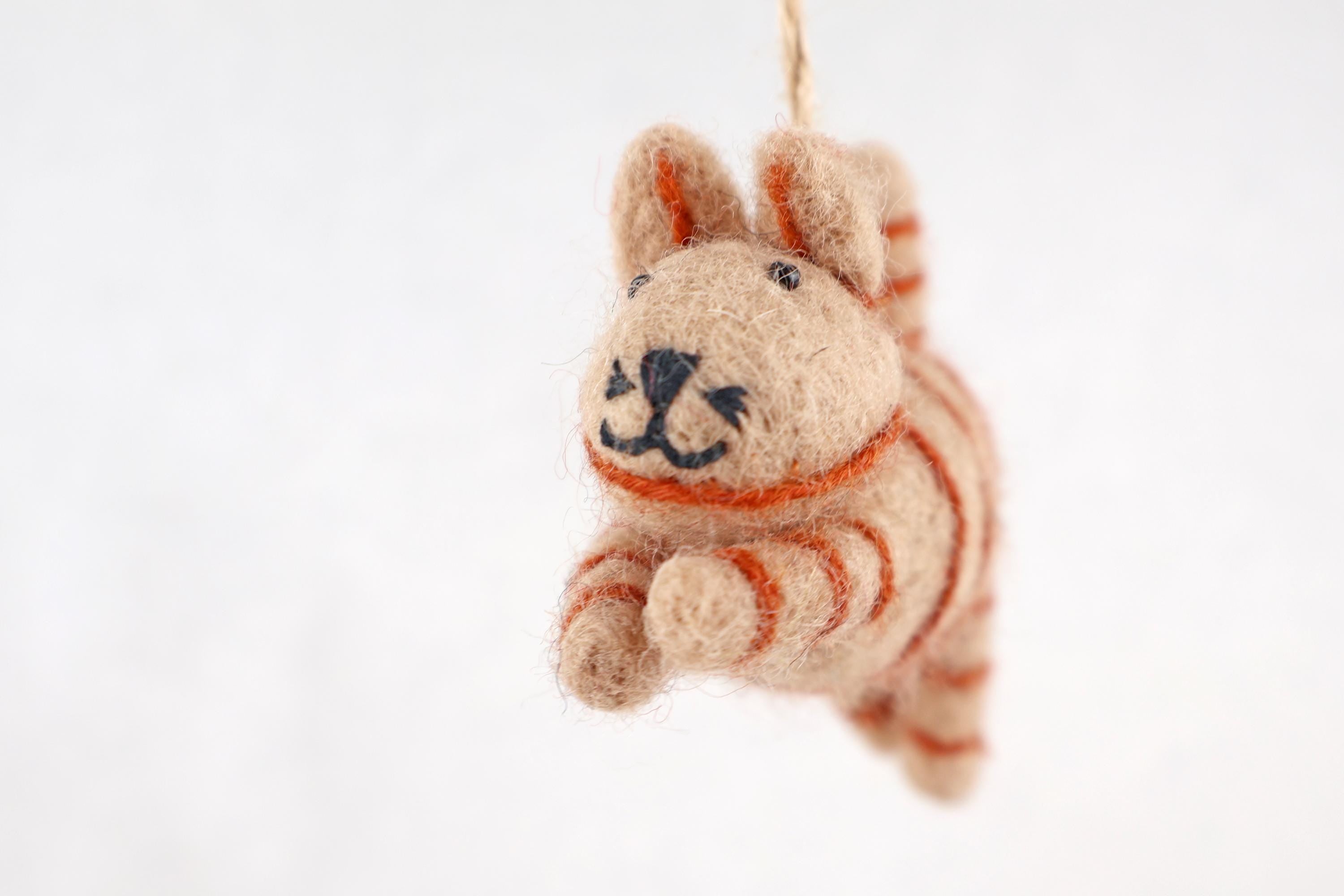 Weihnachtsanhänger Katze I Christbaumschmuck Weihnachtsdeko I Winter Weihnachtsbaum I Weihnachtskatze