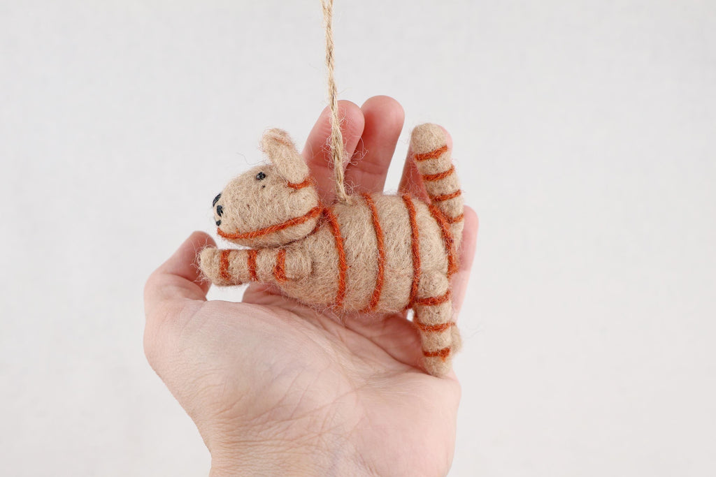 Weihnachtsanhänger Katze I Christbaumschmuck Weihnachtsdeko I Winter Weihnachtsbaum I Weihnachtskatze