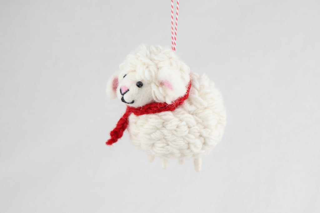 Weihnachtsanhänger Schaf I Christbaumschmuck I Weihnachtsdeko I Winter Weihnachtsbaum I Weihnachtsschaf
