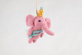 Partyelefant I Elefant mit Partyhut I Elefantendeko I Christbaumschmuck Weihnachtsdeko I Geburtstagsdeko I Geschenkanhänger I Elefantenparty