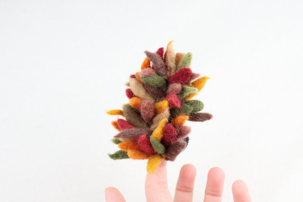 Niedliche Fingerpuppe Igel aus Filz I Fingerspiel I Waldtiere I heimische Tiere I Spielzeug Montessori I Geschichten erzählen