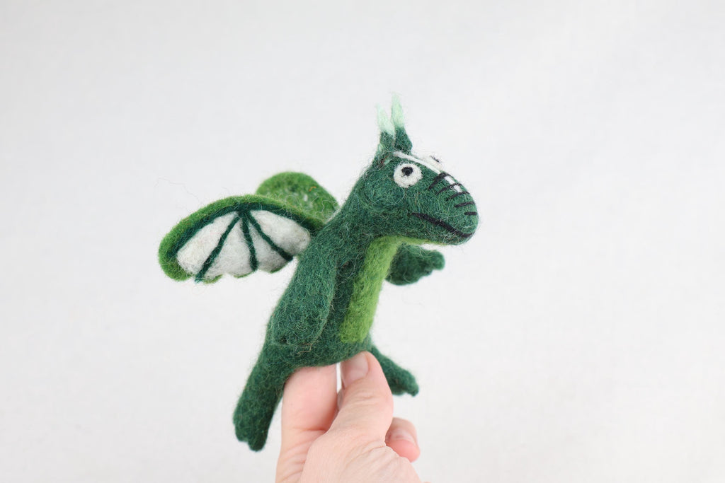 Niedliche Fingerpuppe Monster aus Filz I Fingerspiel I Drache I süßes Monster I Spielzeug Montessori I Geschichten erzählen