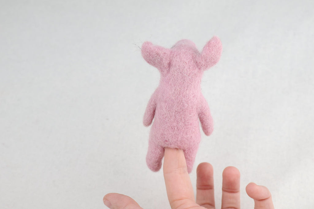 Niedliche Fingerpuppe Schwein aus Filz I Fingerspiel I Bauernhoftier I Pferd I Spielzeug Montessori I Geschichten erzählen