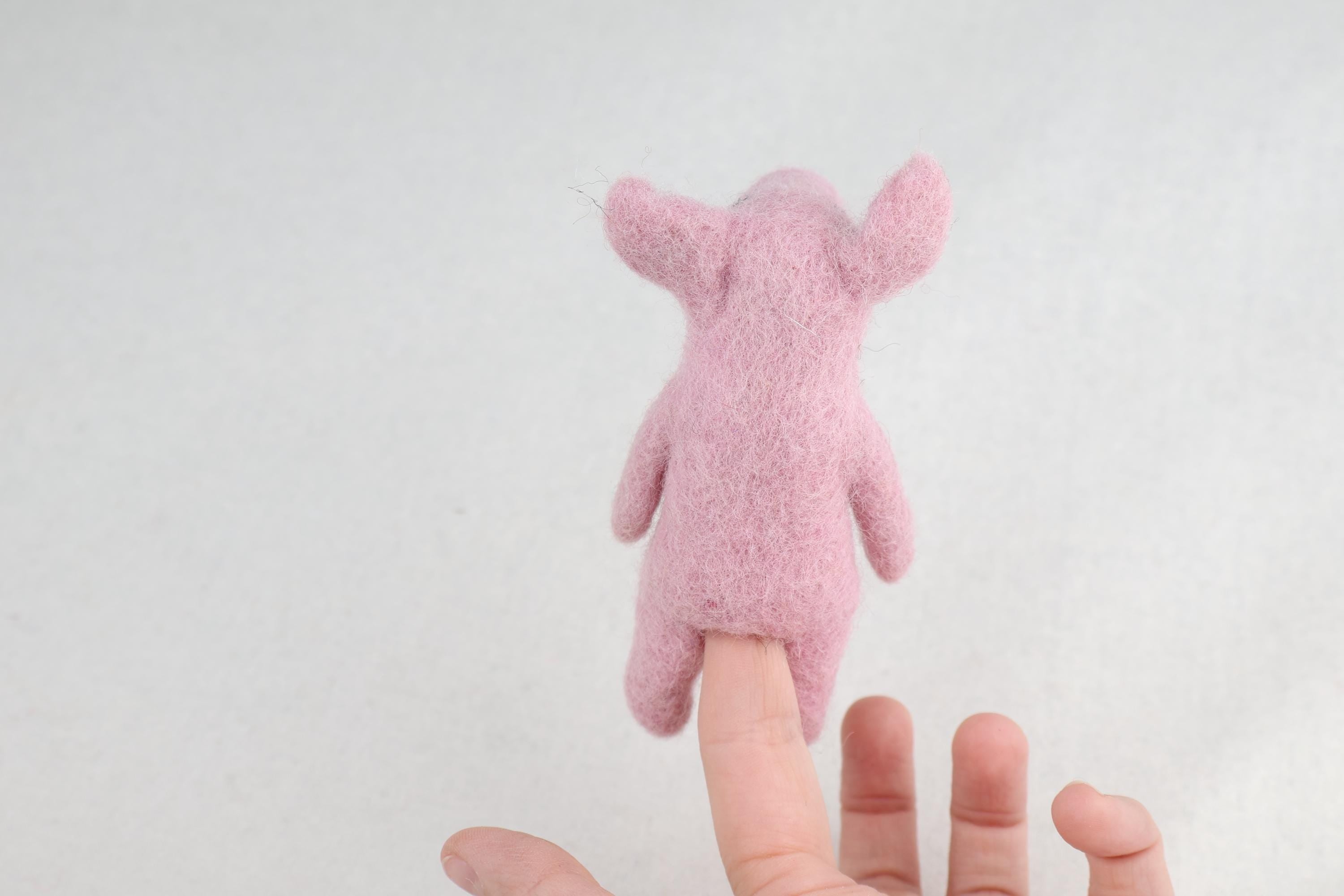 Niedliche Fingerpuppe Schwein aus Filz I Fingerspiel I Bauernhoftier I Pferd I Spielzeug Montessori I Geschichten erzählen