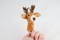 Fingerpuppe Hirsch aus Filz I Fingerspiel I Waldtiere I Reh aus Filz