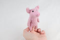 Niedliche Fingerpuppe Schwein aus Filz I Fingerspiel I Bauernhoftier I Pferd I Spielzeug Montessori I Geschichten erzählen