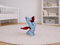 Drache aus Filz blau rot I Spielzeug I Dekofigur I Dragon I handgemachtes Spielzeug I Filz Drache I Filz Figur I Drache Spiel