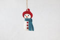 Schneemann Anhänger I Schneemänner aus Filz I Christbaumschmuck I Schneemann Deko I Weihnachtsdeko I Filz Winterdeko