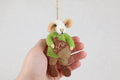 Weihnachtsanhänger Maus mit EicheI Christbaumschmuck Weihnachtsdeko I Winter Weihnachtsbaum I Weihnachtsmaus