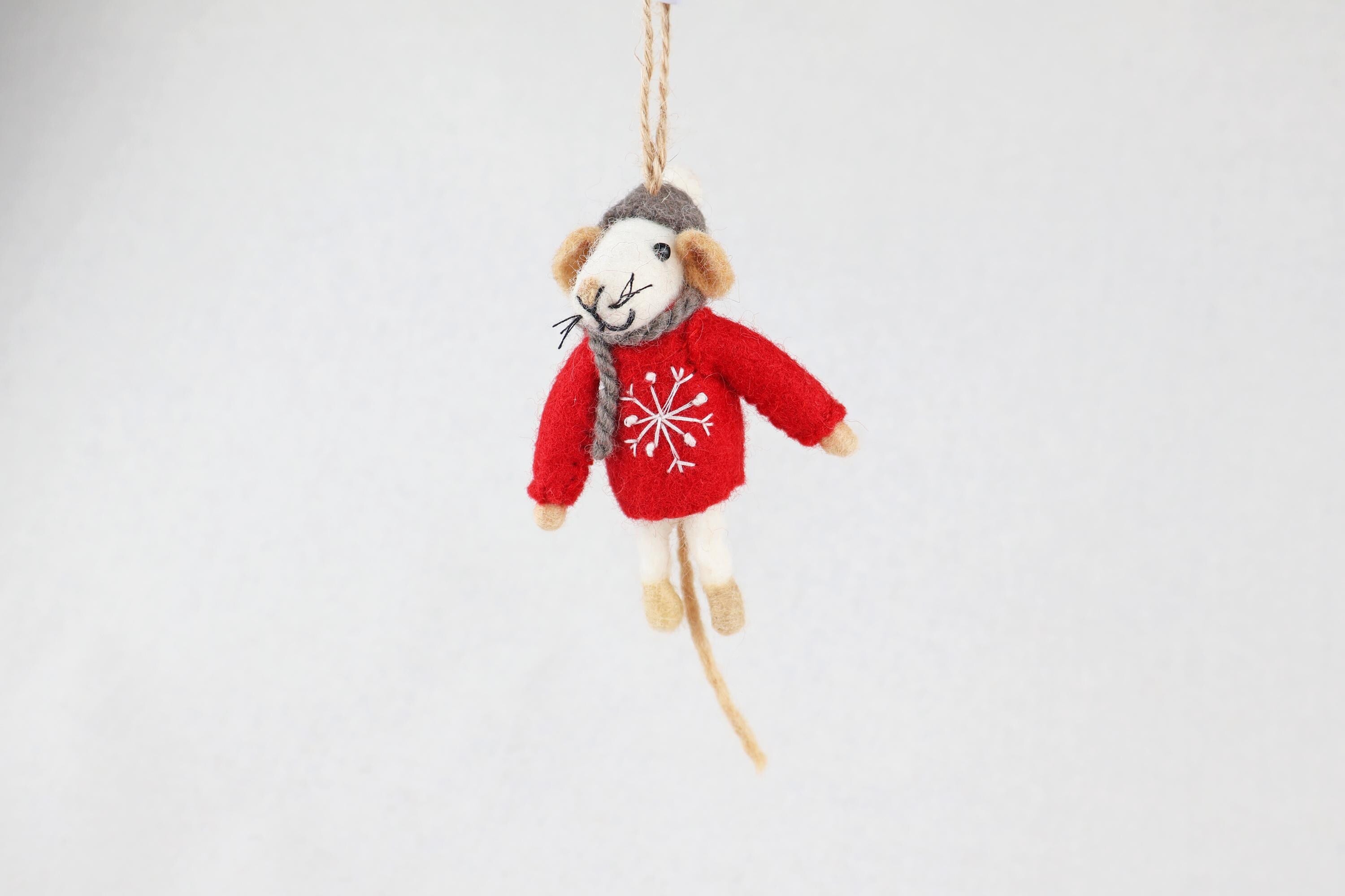 Weihnachtsanhänger Maus I Christbaumschmuck Weihnachtsdeko I Winter Weihnachtsbaum I Weihnachtsmaus