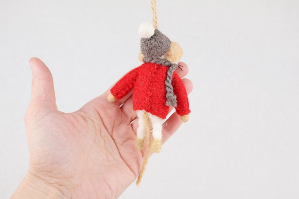 Weihnachtsanhänger Maus I Christbaumschmuck Weihnachtsdeko I Winter Weihnachtsbaum I Weihnachtsmaus