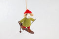 Weihnachtsanhänger Skifahrer Maus I Christbaumschmuck Weihnachtsdeko I Winter Weihnachtsbaum I Weihnachtsmaus
