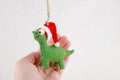 Weihnachtsanhänger Dino mit Weihnachtsmütze I Christbaumschmuck Weihnachtsdeko I Winter Weihnachtsbaum I Weihnachtsschaf