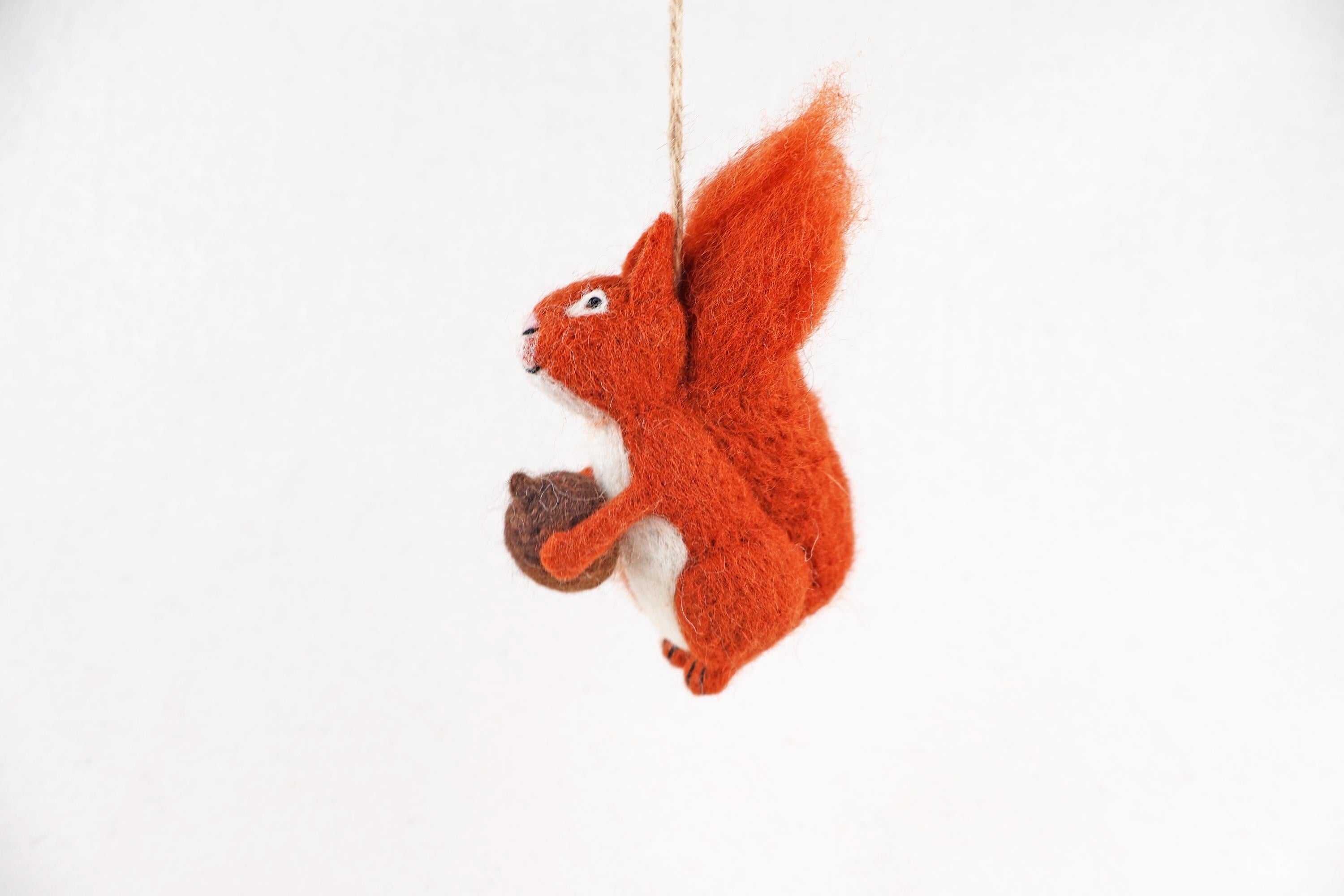 Anhänger Eichhörnchen I Deko aus Filz I Winter I Weihnachtsbaum I Herbstdeko I Anhänger aus Filz I Waldtiere