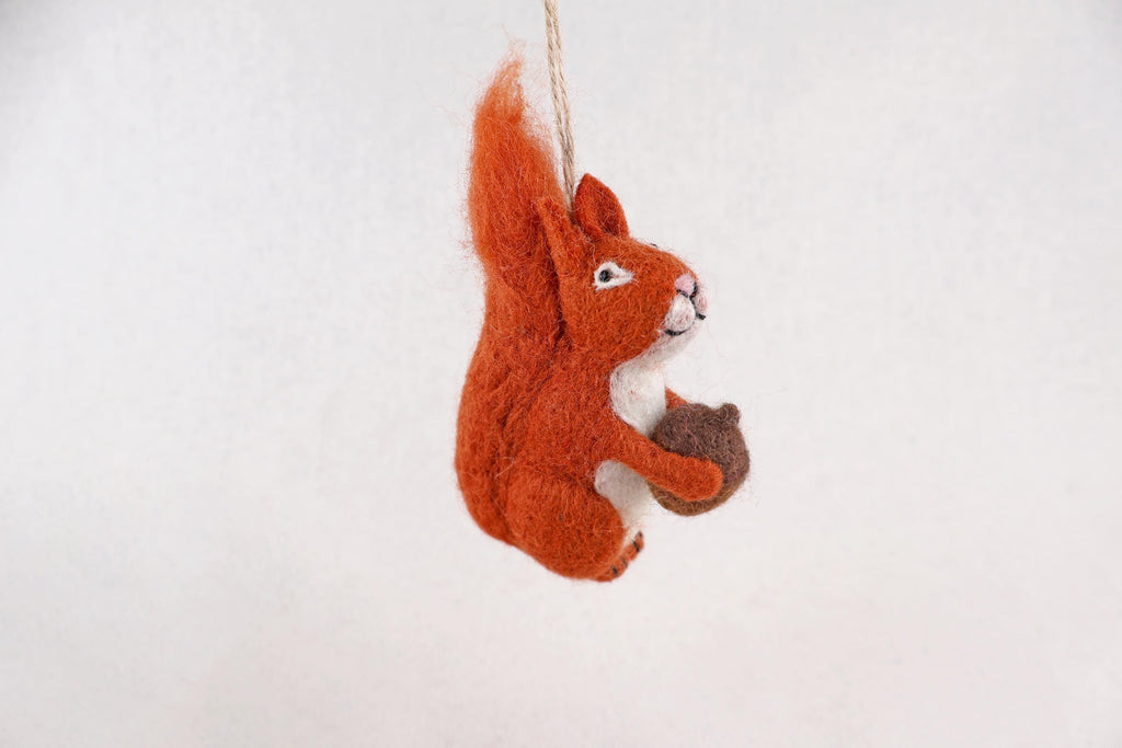 Anhänger Eichhörnchen I Deko aus Filz I Winter I Weihnachtsbaum I Herbstdeko I Anhänger aus Filz I Waldtiere