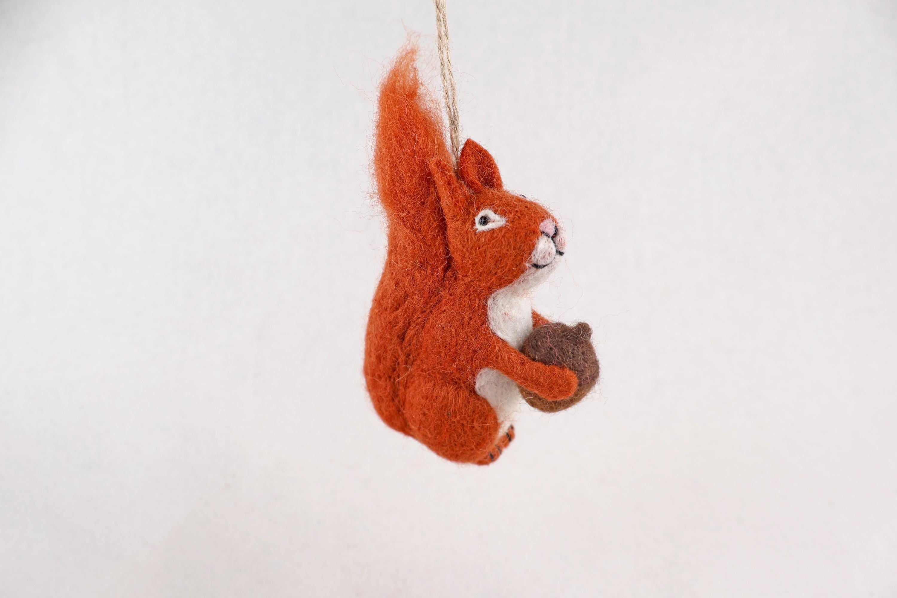 Anhänger Eichhörnchen I Deko aus Filz I Winter I Weihnachtsbaum I Herbstdeko I Anhänger aus Filz I Waldtiere