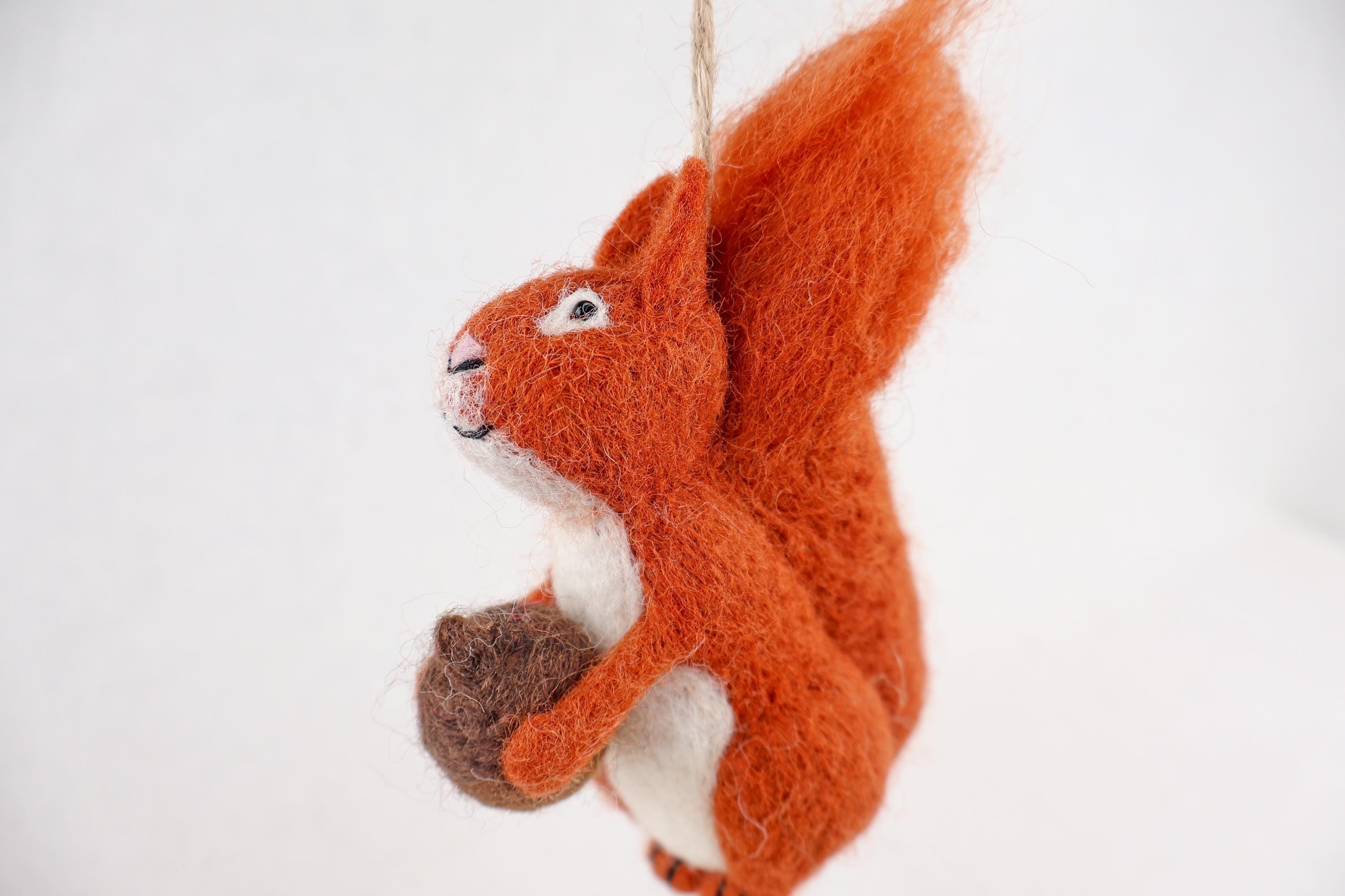 Anhänger Eichhörnchen I Deko aus Filz I Winter I Weihnachtsbaum I Herbstdeko I Anhänger aus Filz I Waldtiere