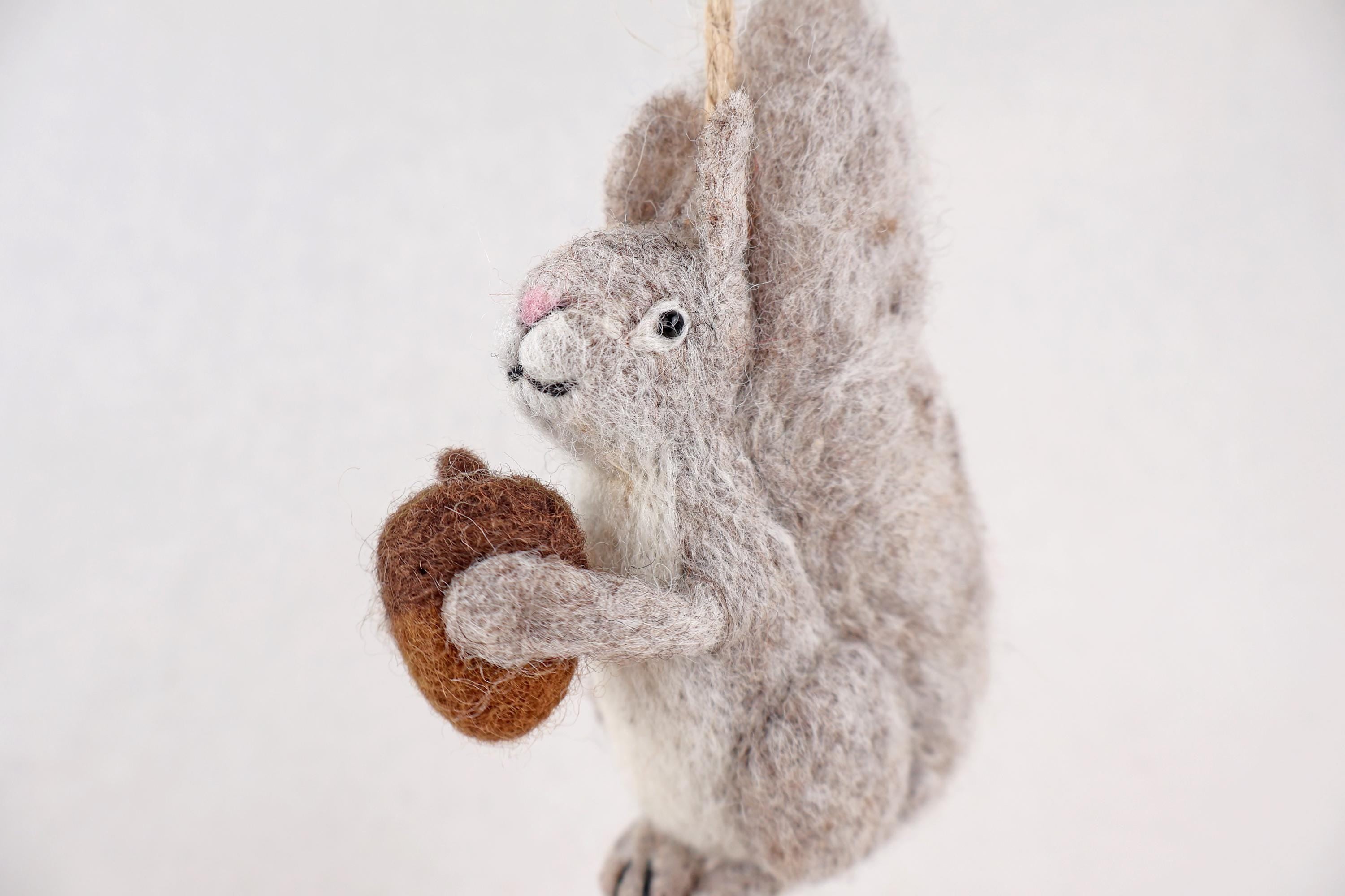 Anhänger Eichhörnchen I Deko aus Filz I Winter I Weihnachtsbaum I Herbstdeko I Anhänger aus Filz I Waldtiere