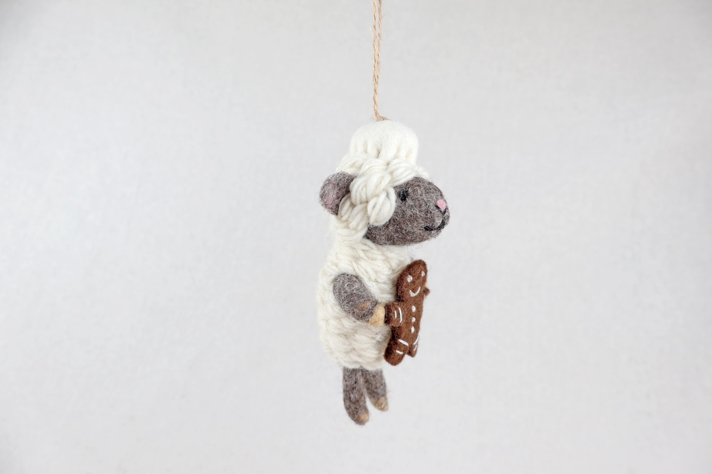 Weihnachtsanhänger Bäcker Schaf I Christbaumschmuck Weihnachtsdeko I Winter Weihnachtsbaum I Weihnachtsschaf