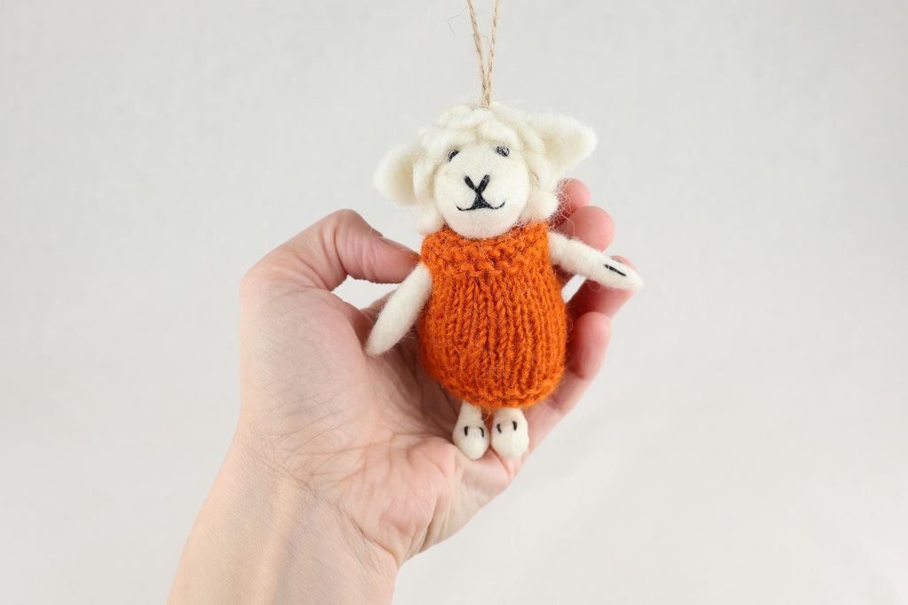 Weihnachtsanhänger Schaf in Pullover I Christbaumschmuck I Weihnachtsdeko I Winter Weihnachtsbaum I Weihnachtsschaf