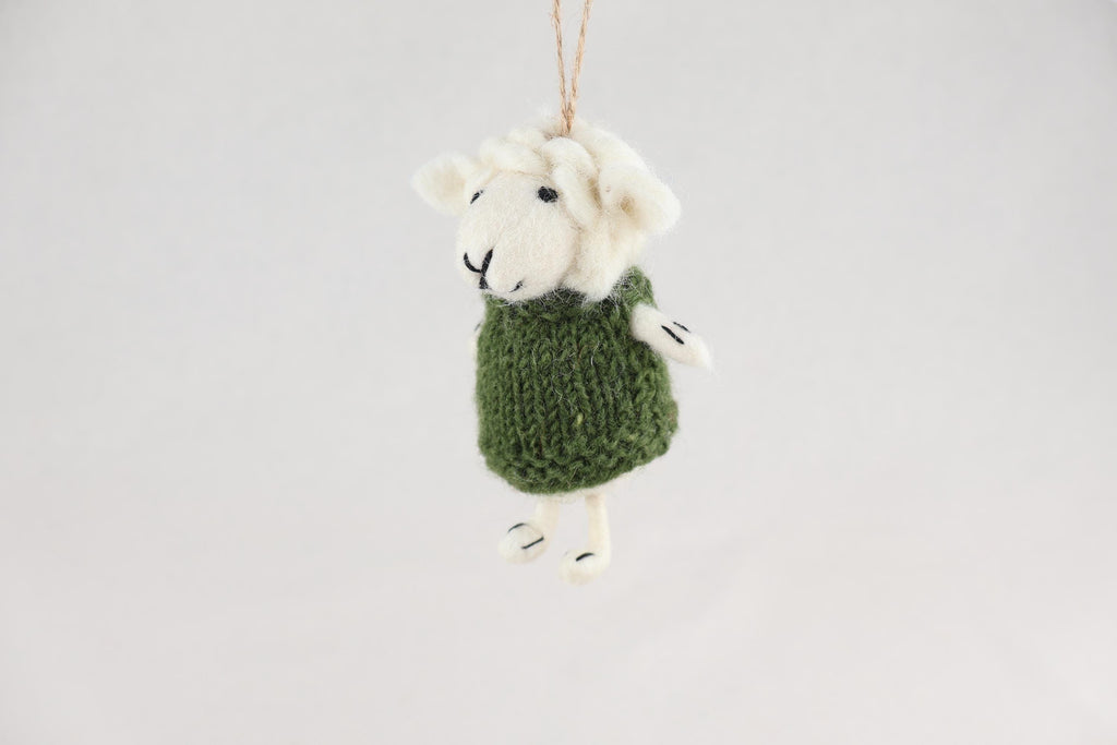 Weihnachtsanhänger Schaf in Pullover I Christbaumschmuck I Weihnachtsdeko I Winter Weihnachtsbaum I Weihnachtsschaf