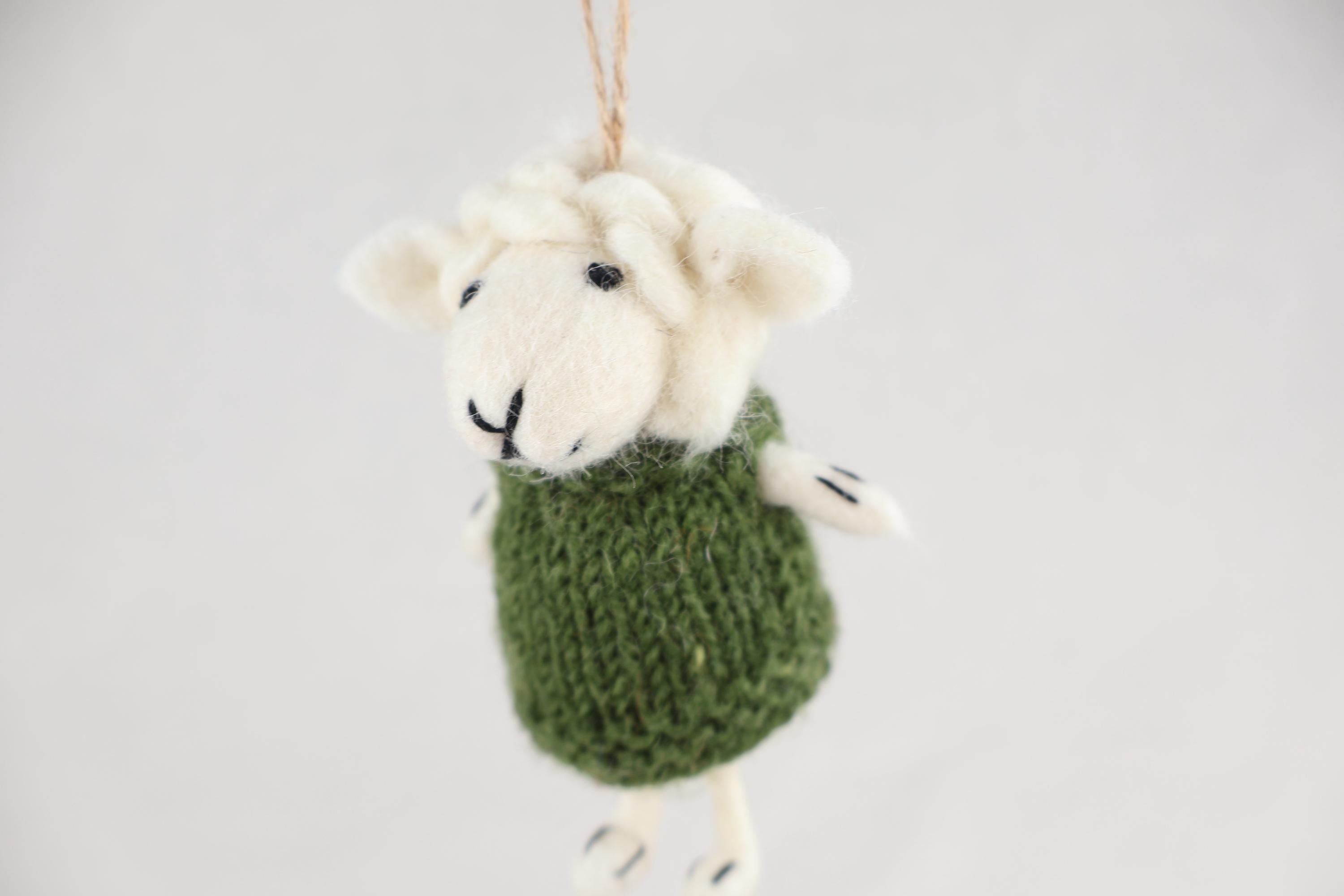 Weihnachtsanhänger Schaf in Pullover I Christbaumschmuck I Weihnachtsdeko I Winter Weihnachtsbaum I Weihnachtsschaf
