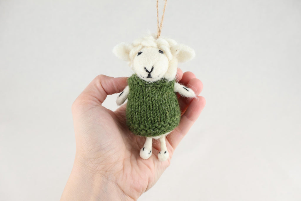 Weihnachtsanhänger Schaf in Pullover I Christbaumschmuck I Weihnachtsdeko I Winter Weihnachtsbaum I Weihnachtsschaf