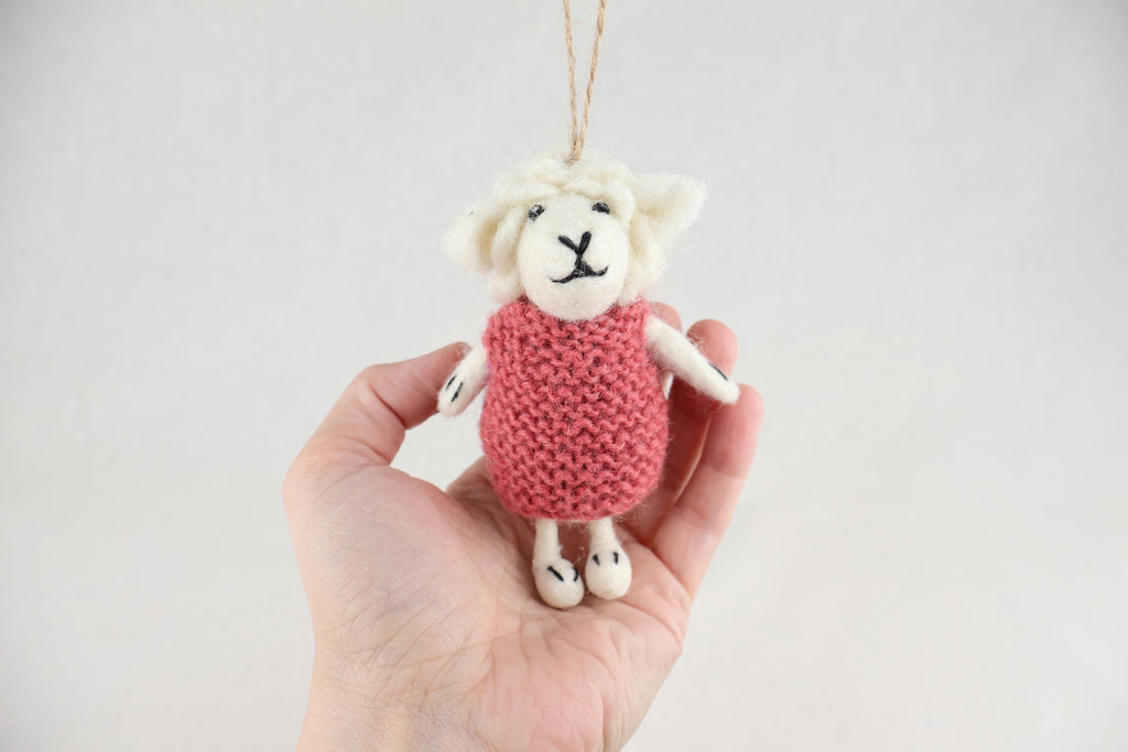 Weihnachtsanhänger Schaf in Pullover I Christbaumschmuck I Weihnachtsdeko I Winter Weihnachtsbaum I Weihnachtsschaf