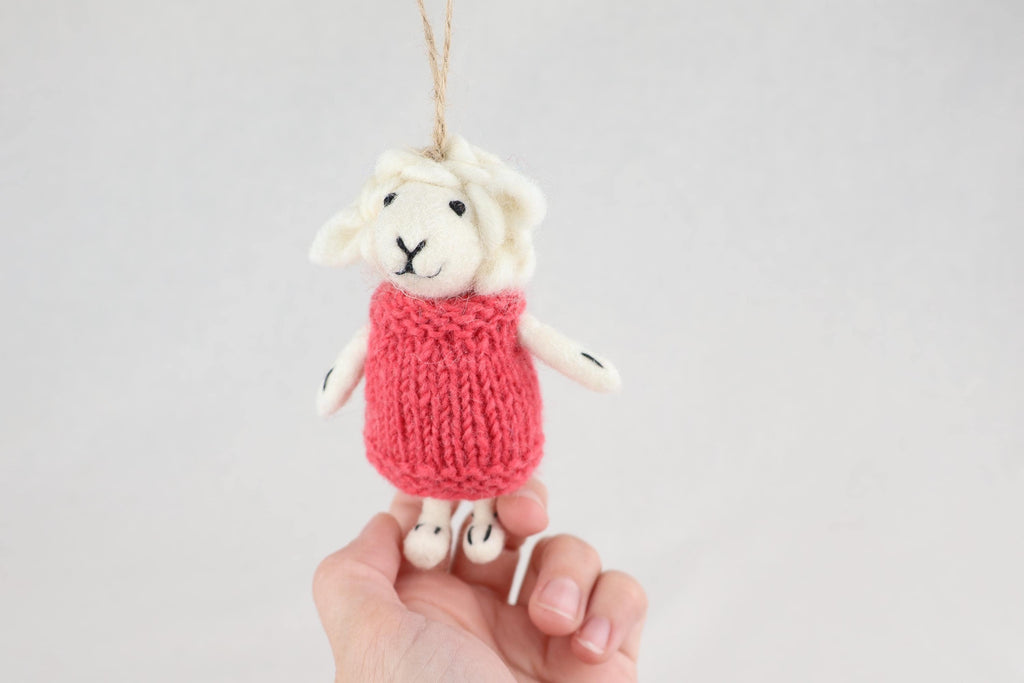 Weihnachtsanhänger Schaf in Pullover I Christbaumschmuck I Weihnachtsdeko I Winter Weihnachtsbaum I Weihnachtsschaf