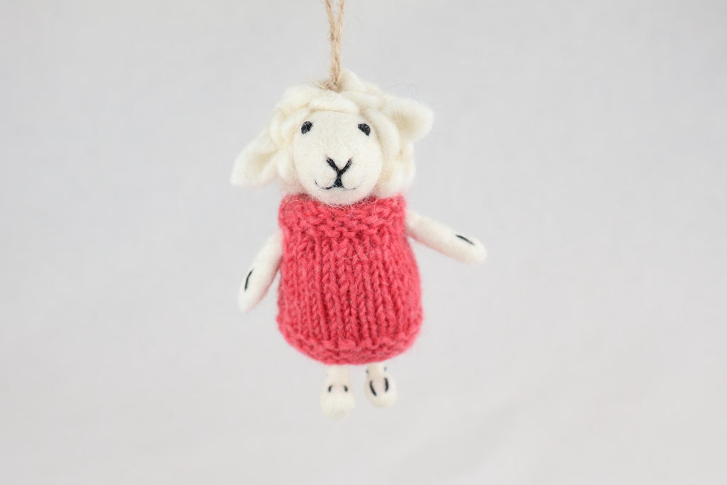Weihnachtsanhänger Schaf in Pullover I Christbaumschmuck I Weihnachtsdeko I Winter Weihnachtsbaum I Weihnachtsschaf