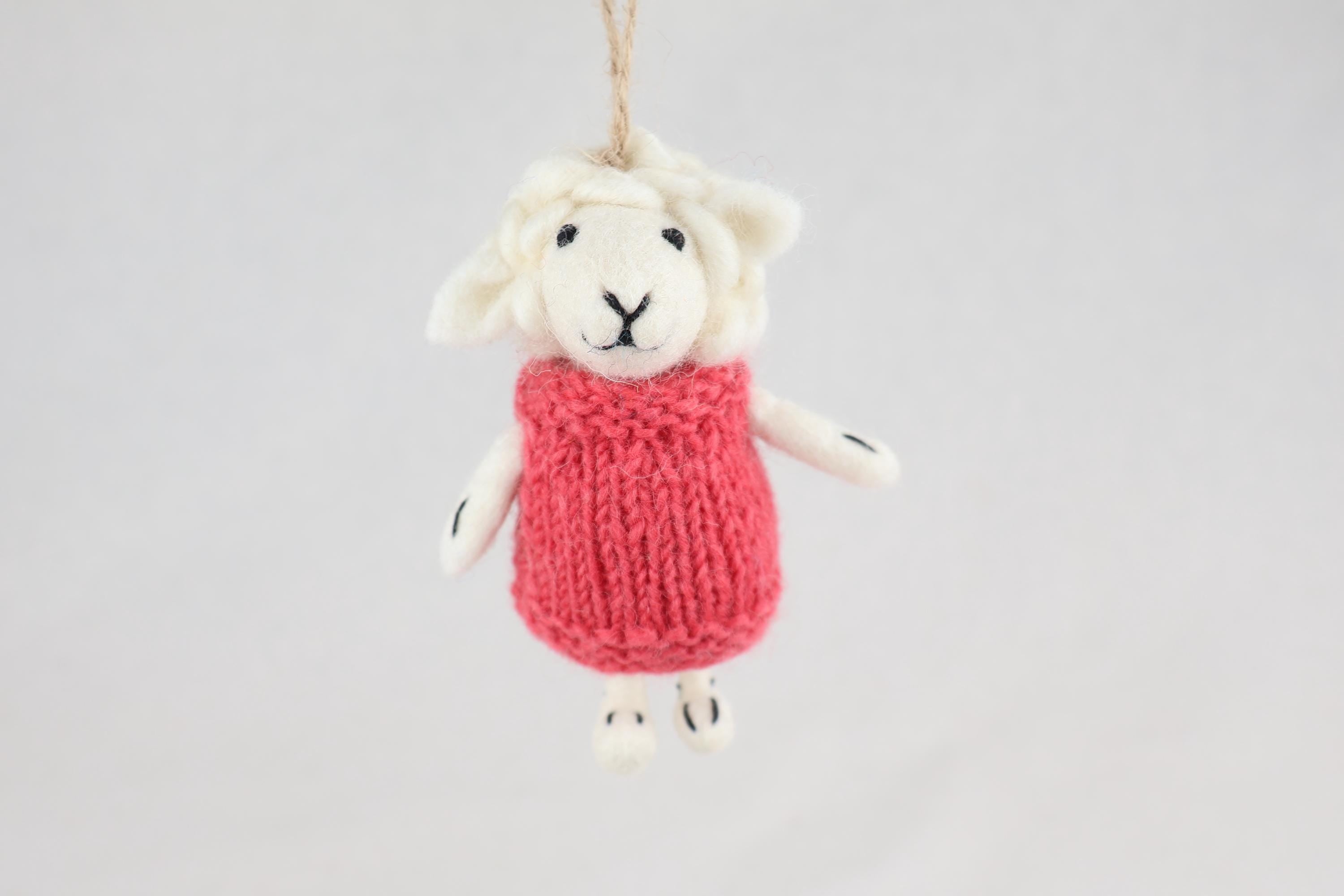 Weihnachtsanhänger Schaf in Pullover I Christbaumschmuck I Weihnachtsdeko I Winter Weihnachtsbaum I Weihnachtsschaf