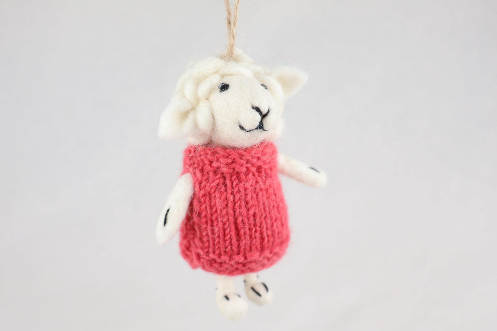Weihnachtsanhänger Schaf in Pullover I Christbaumschmuck I Weihnachtsdeko I Winter Weihnachtsbaum I Weihnachtsschaf
