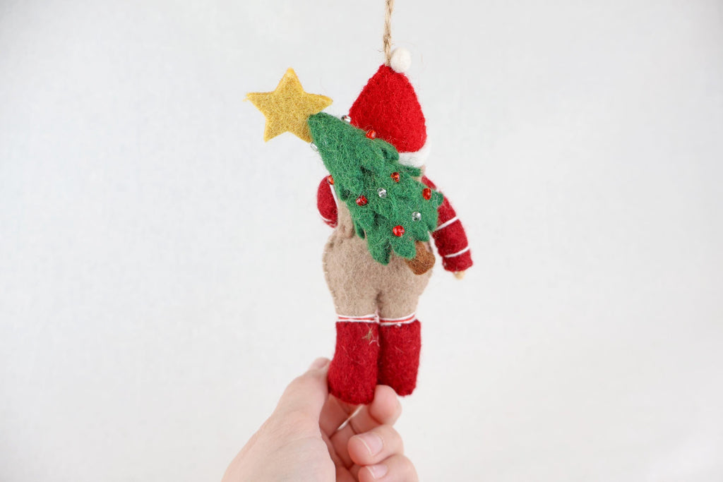 Weihnachtsanhänger Zwerg I Wichtel I Christbaumschmuck Weihnachtsdeko I Weihnachtsbaum I Gnom Deko I Weihnachtswichtel I Weihnachtszwerg